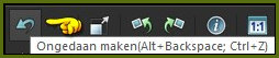 Klik 2 x op het "Ongedaan maken" pijltje