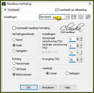 Effecten - Afbeeldingseffecten - Naadloze herhaling 