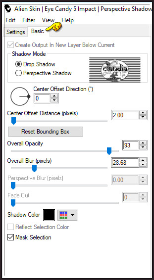 Effecten - Insteekfilters - Alien Skin Eye Candy 5 : Impact - Perspective Shadow