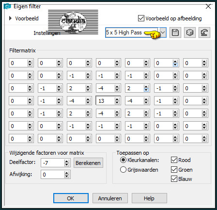 Effecten - Eigen filter