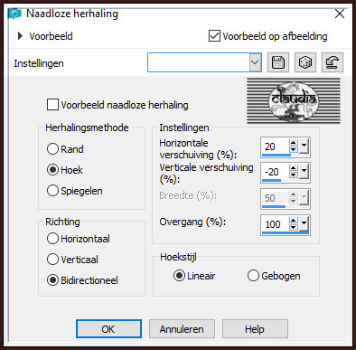 Effecten - Afbeeldingseffecten - Naadloze herhaling