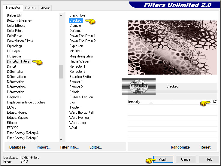 Effecten - Insteekfilters - <I.C.NET Software> - Filters Unlimited 2.0 - Distortion Filters - Cracked