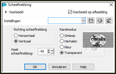 Effecten - Geometrische effecten - Scheeftrekking