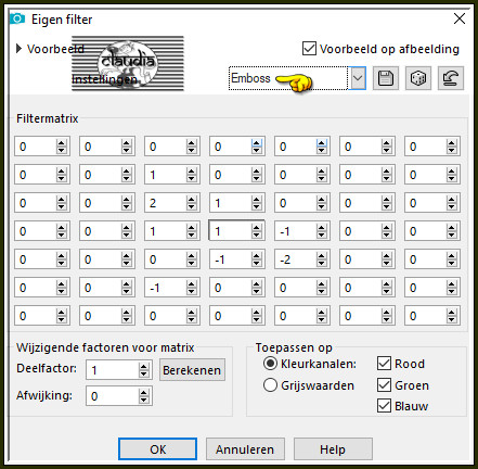 Effecten - Eigen filter