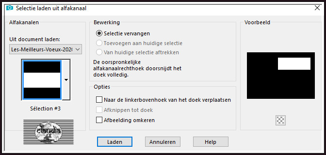 Selecties - Selectie laden/opslaan - Selectie laden uit alfakanaal : Sélection #3