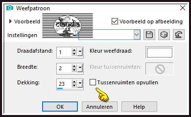 Effecten - Textuureffecten - Weefpatroon