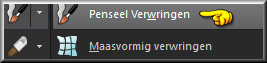 Activeer het Gereedschap "Penseel Verwringen"