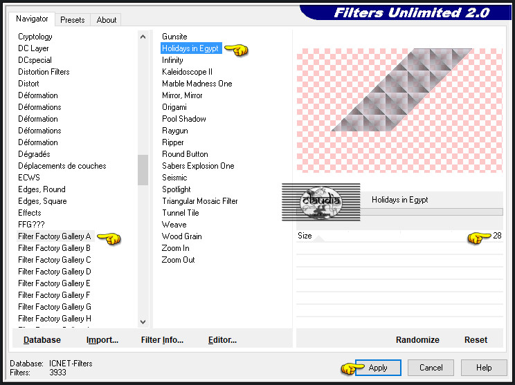 Effecten - Insteekfilters - <I.C.NET Software> - Filters Unlimited 2.0 - Filter Factory Gallery A - Holidays in Egypt