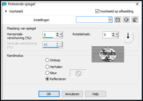 Effecten - Reflectie-effecten - Roterende spiegel 