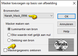 Lagen - Nieuwe maskerlaag - Uit afbeelding