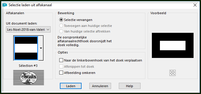 Selecties - Selectie laden/opslaan - Selectie laden uit alfakanaal : Sélection #3