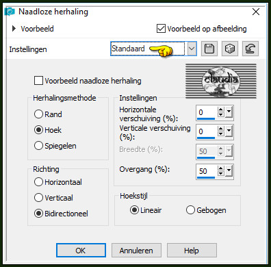 Effecten - Afbeeldingseffecten - Naadloze herhaling