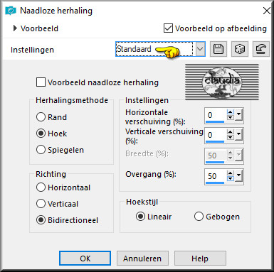Effecten - Afbeeldingseffecten - Naadloze herhaling