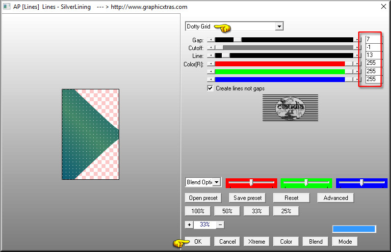 Effecten - Insteekfilters - AP [Lines] - Lines - SilverLining