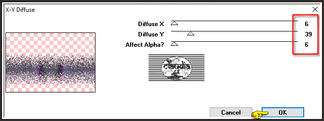 Effecten - Insteekfilters - I-Decay - X-Y Diffuse