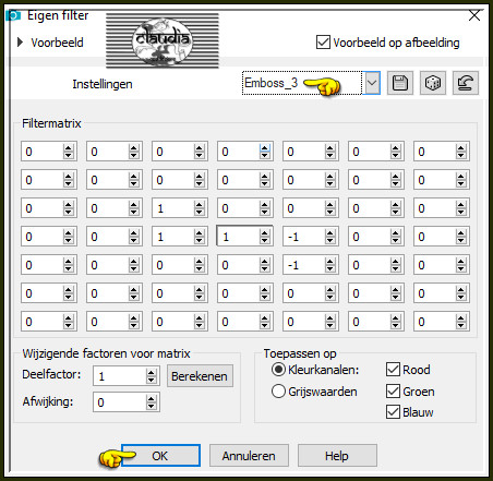 Effecten - Eigen filter - Emboss_3