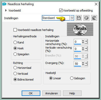 Effecten - Afbeeldingseffecten - Naadloze herhaling