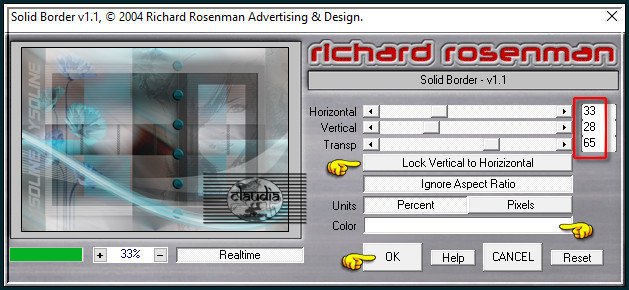 Effecten - Insteekfilters - Richard Rosenman - Solid Border