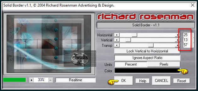 Effecten - Insteekfilters - Richard Rosenman - Solid Border