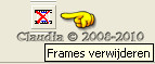 Knop : Frames verwijderen